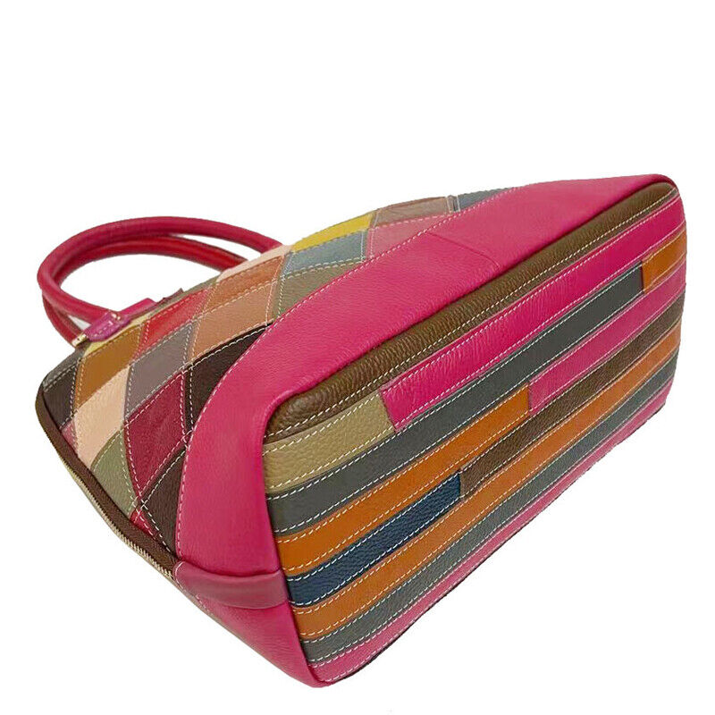 100% Genuine Leather Colorful Women's Elegant Handbag Evening Party Shoulder Bag