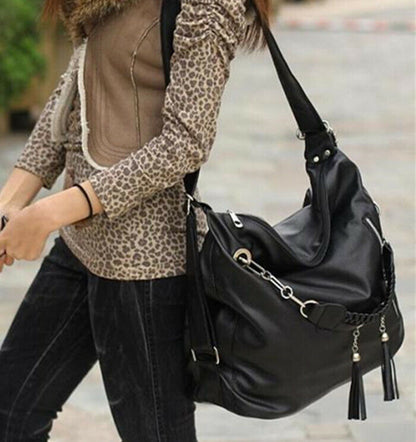 Women PU Leather CrossBody Shoulder Bag Tote Purse Satchel Messenger Handbag