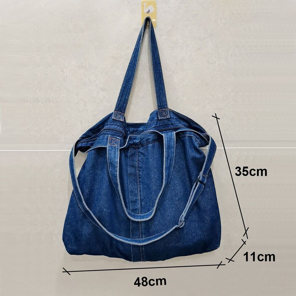 Denim Shoulder Bags Women Jeans Bags Women Handbags Denim Shopping Bag