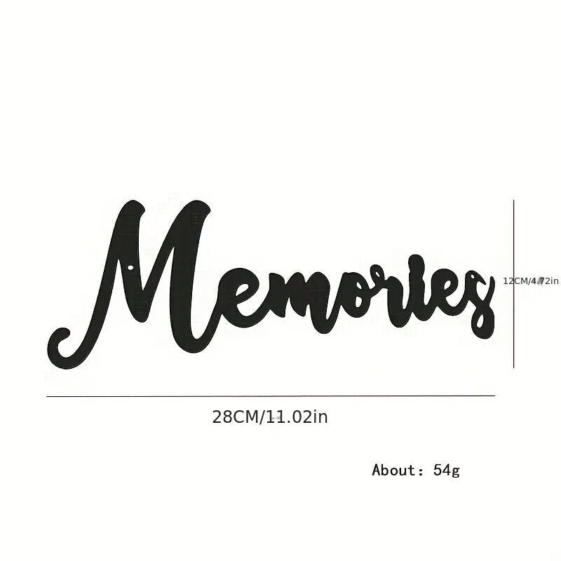 CIFBUY Letters Memories Metal Wall Decoration Iron Art Decorations Home