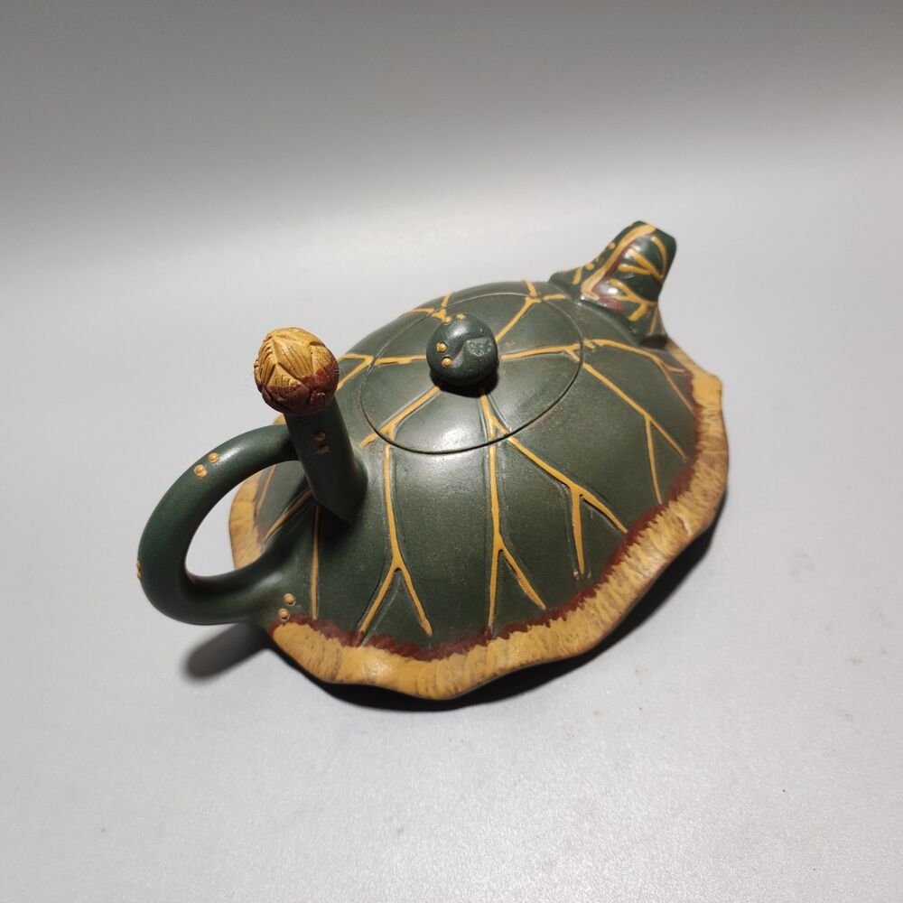 Vintage Chinese Yixing Purple Clay Teapot Zisha Ceremony Fine Lotus Leaf Teaware