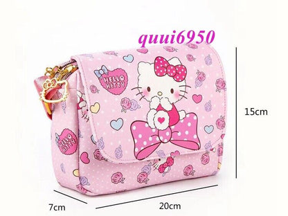 Girl Gift Kuromi My Melody Cinnamoroll Hello Kitty Crossbody Shoulder Bag Zipper