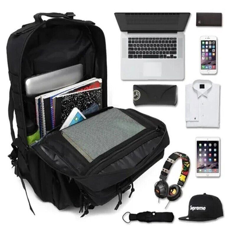 50L1000D Nylon Tactical Backpack Sport Military Bag Men Outdoor Travel Rucksack