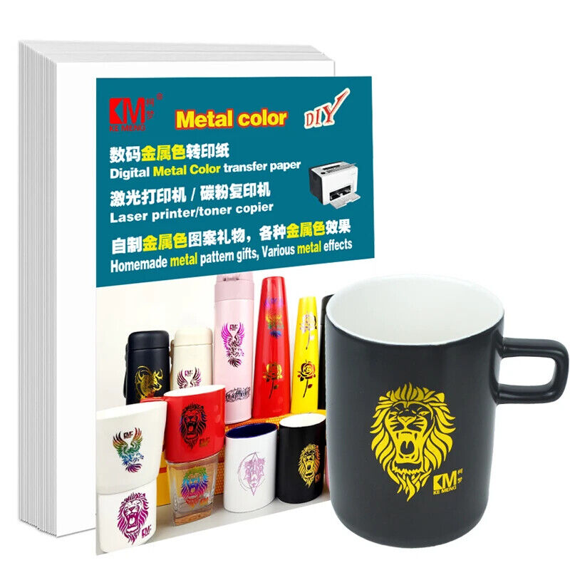 Water Transfers Decal 3Pcs Printable Laser Hot Stamping Paper Image Mug Stickers