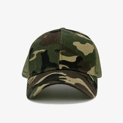 Camuflaje Gorras de Hombre Mujer Snapback Moda Gorra Con Malla Cups