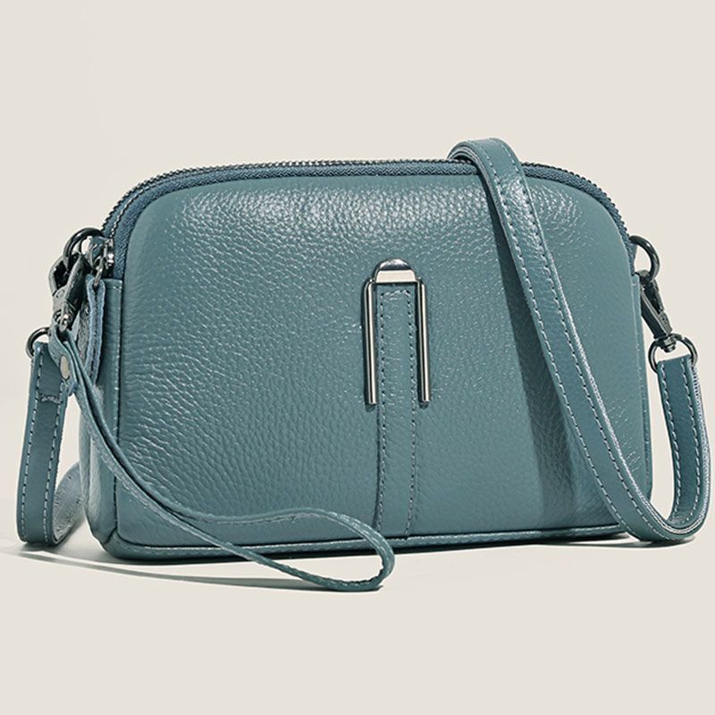 Genuine Leather Bag Handbags Purse Shoulder Bag Crossbody Messenger 19*6*13 CM