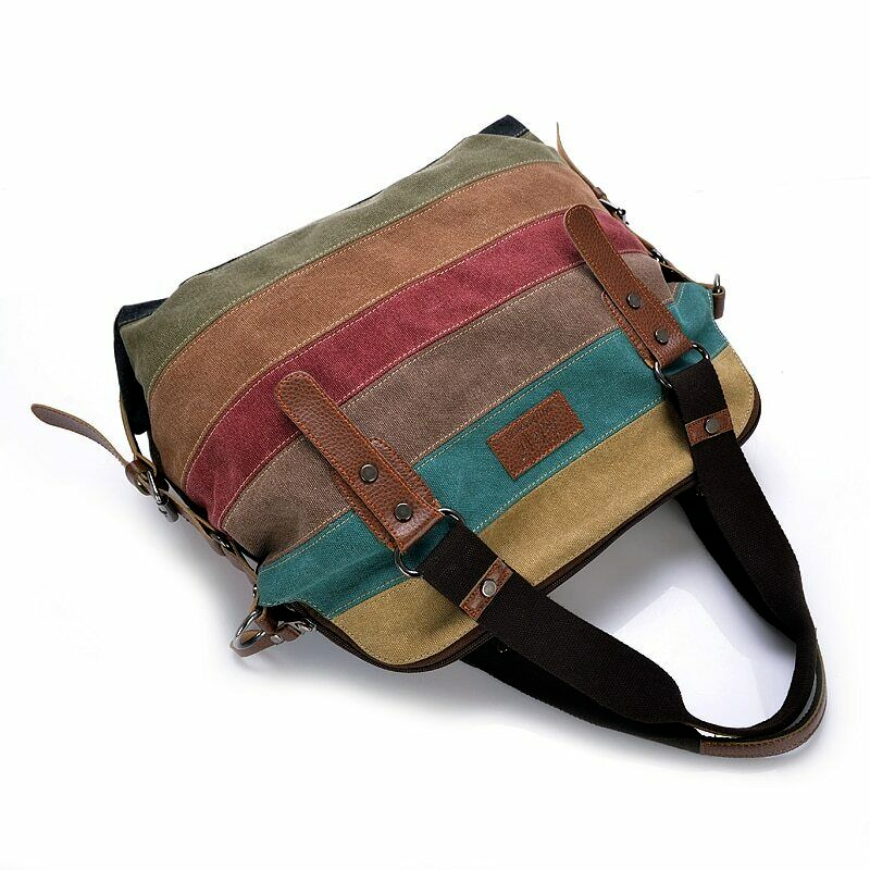 New Women's Canvas Handbag Shoulder Bags Hobo Bag Large Travel Messenger Bag