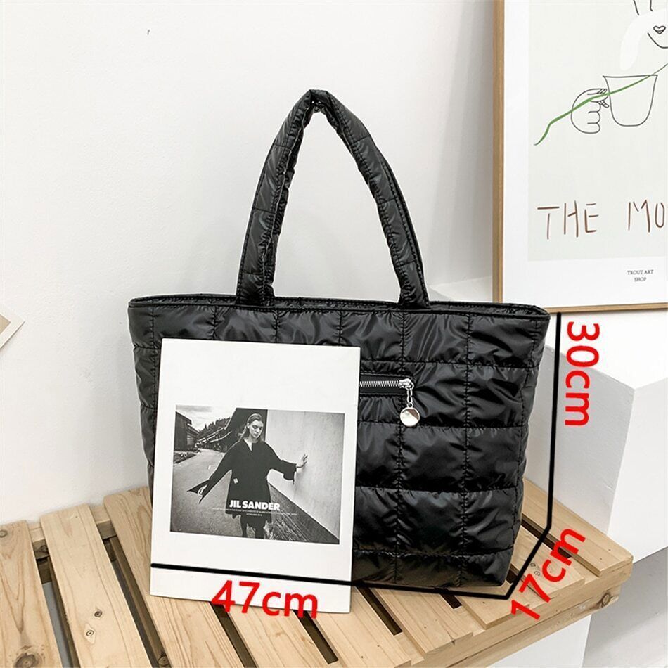 Fabric Women Bags Shoulder Bags Women Winter Travel Ladies Space Bag