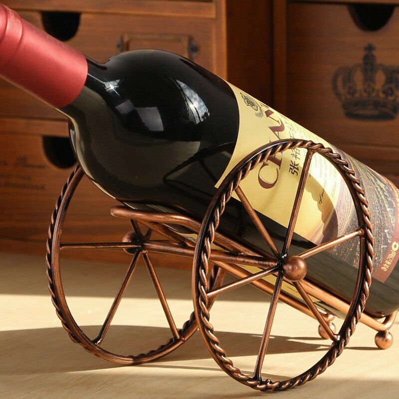 Creative Wine Bottle Racks Metal Decor Display Shelf Home Kitchen Bar Accessory