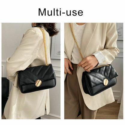 Ladies Hand Bags Shoulder Bags Women Chains Crossbody Bag PU Leather Handbags