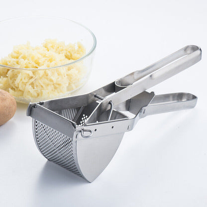 Stainless Steel Potato Masher Heavy Duty Masher Multi-purpose Fruit Lemon Juicer