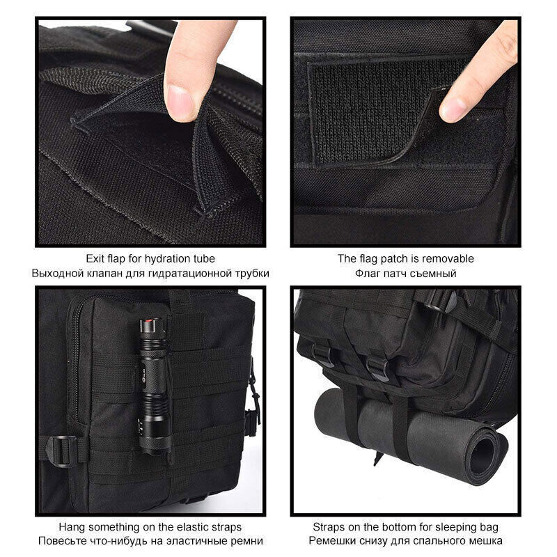 25L Military Rucksacks Tactical Assault Backpack 1000D Nylon Hunting Bag Sports