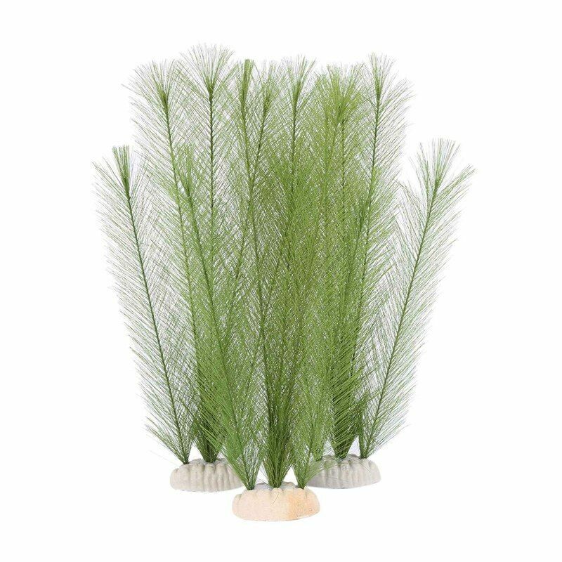 Aquarium Decoration Fish Tank Artificial Grass Water Plants 30cm Silk Fabric 3Pc