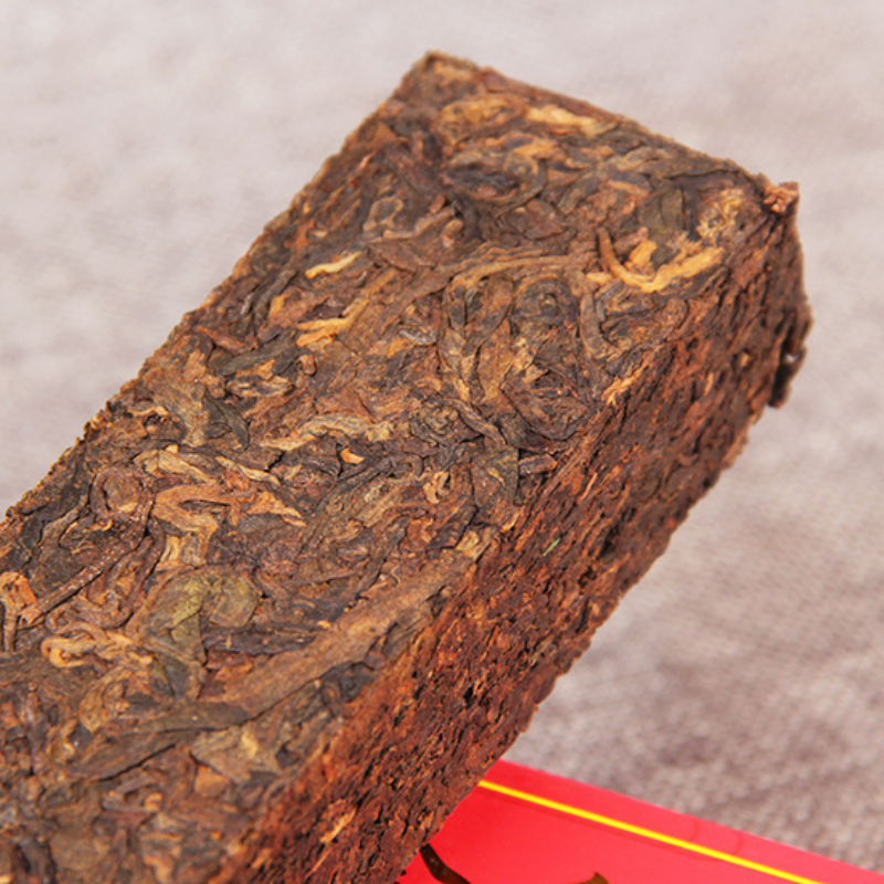 300g Puerh Ripe Tea Aged Golden Bar Spring Tea Ancient Pu'er Tea Black Tea