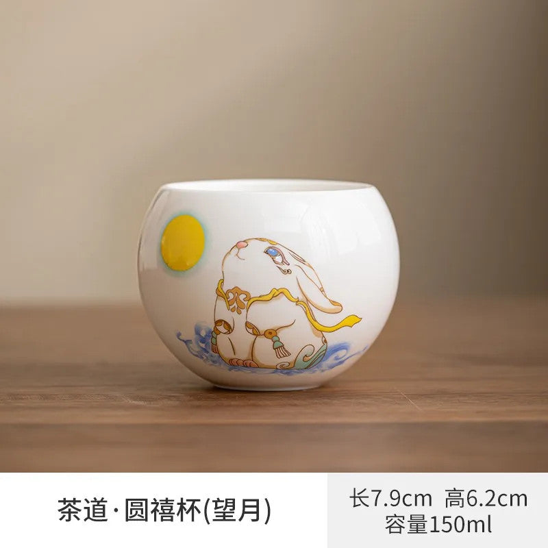 150ml 1Pc Chinese Exquisitely Ceramic Handpainted Master Cup Tea Cup Teaware