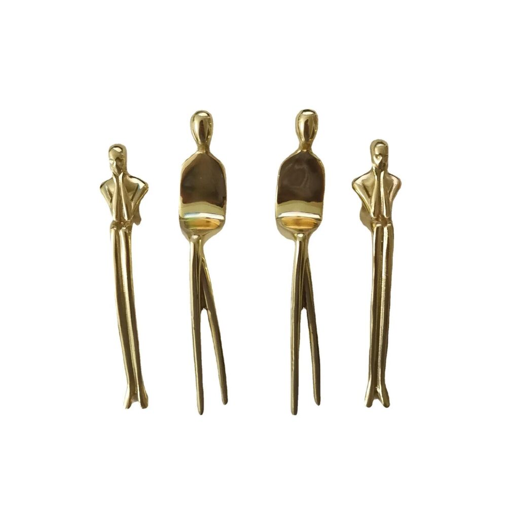 Drawer Handles Creative Ballet Dancer Brass Thinker Shape Wardrobe Cabinet Pulls