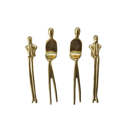 Drawer Handles Creative Ballet Dancer Brass Thinker Shape Wardrobe Cabinet Pulls