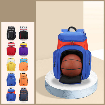 Men Football Basketball Backpack Oxford Unisex Sports Gym Training Shoulder Bag