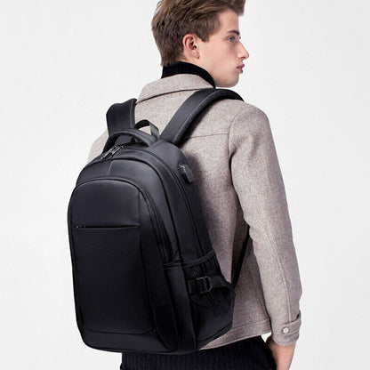 15.6 Inch Laptop Waterproof Backpacks USB Charging School Bag Men Travel Bag