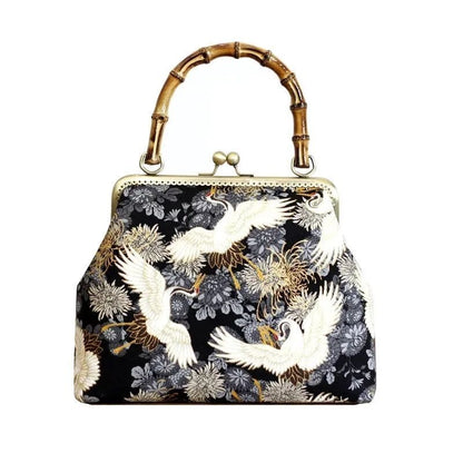 Vintage Japan Style Wood Hand Chic Bag Shoulder Crossbody Bags Handbags Purses