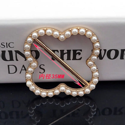 Dress Clip 2-6Pcs Metal Bead Shirt Corner Knott Artifact Waist Scarf Silk Buckle