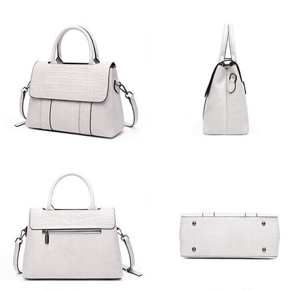100% Genuine Leather Women's Crocodile Handbags Evening Party Bag Satchel Tote