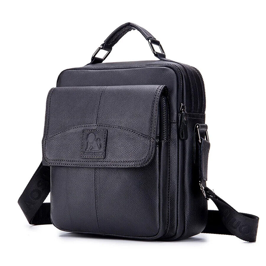 Men Shoulder Bag Crossbody Bag Men Cowhide Messenger Bag Male Business Handbag
