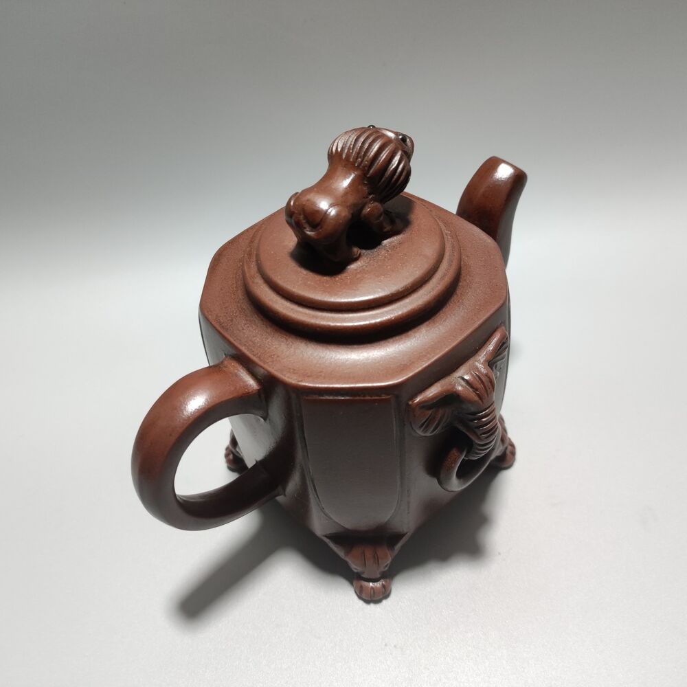 Chinese Yixing Purple Clay Teapot Tea Set Pot Zisha Ceramic Cute Decor Figurine