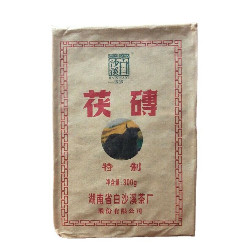 Baishaxi Dark Tea Fu Zhuan Organic Brick Tea China Anhua Black Tea Fu Cha 300g