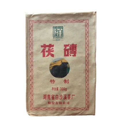 Baishaxi Dark Tea Fu Zhuan Organic Brick Tea China Anhua Black Tea Fu Cha 300g