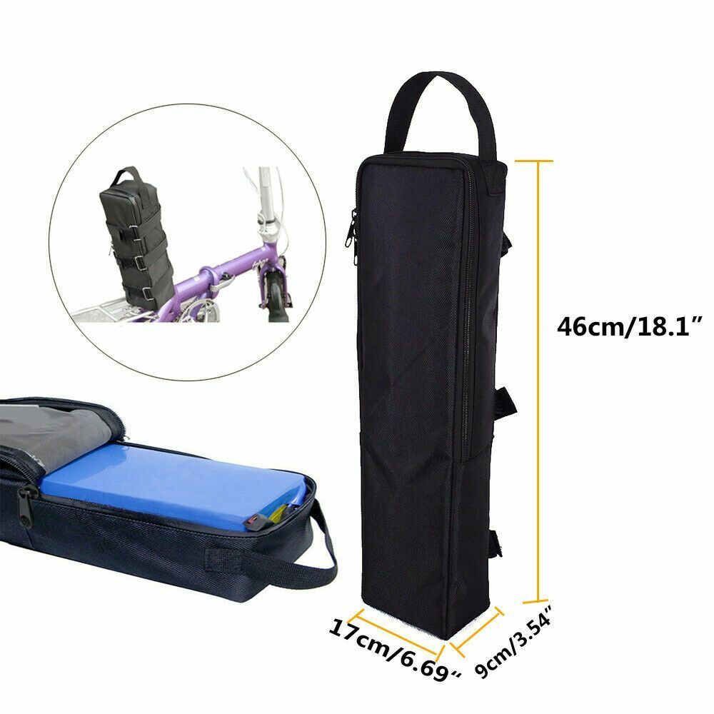 Electric Bike Case Storage Bags Bicycle Li-Ion Battery MTB Accessories 46x17x9cm