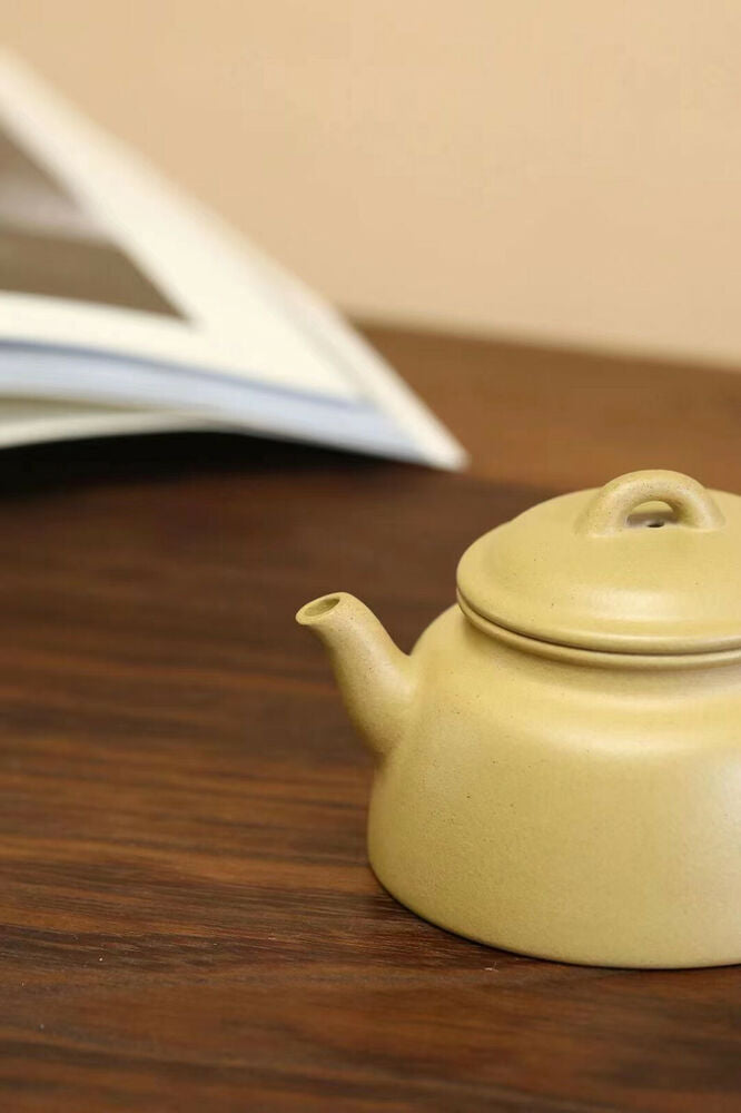 130cc chinese Yixing Handmade Zisha Green Clay Teapot JiQuan GongFu Hu Tea Pot