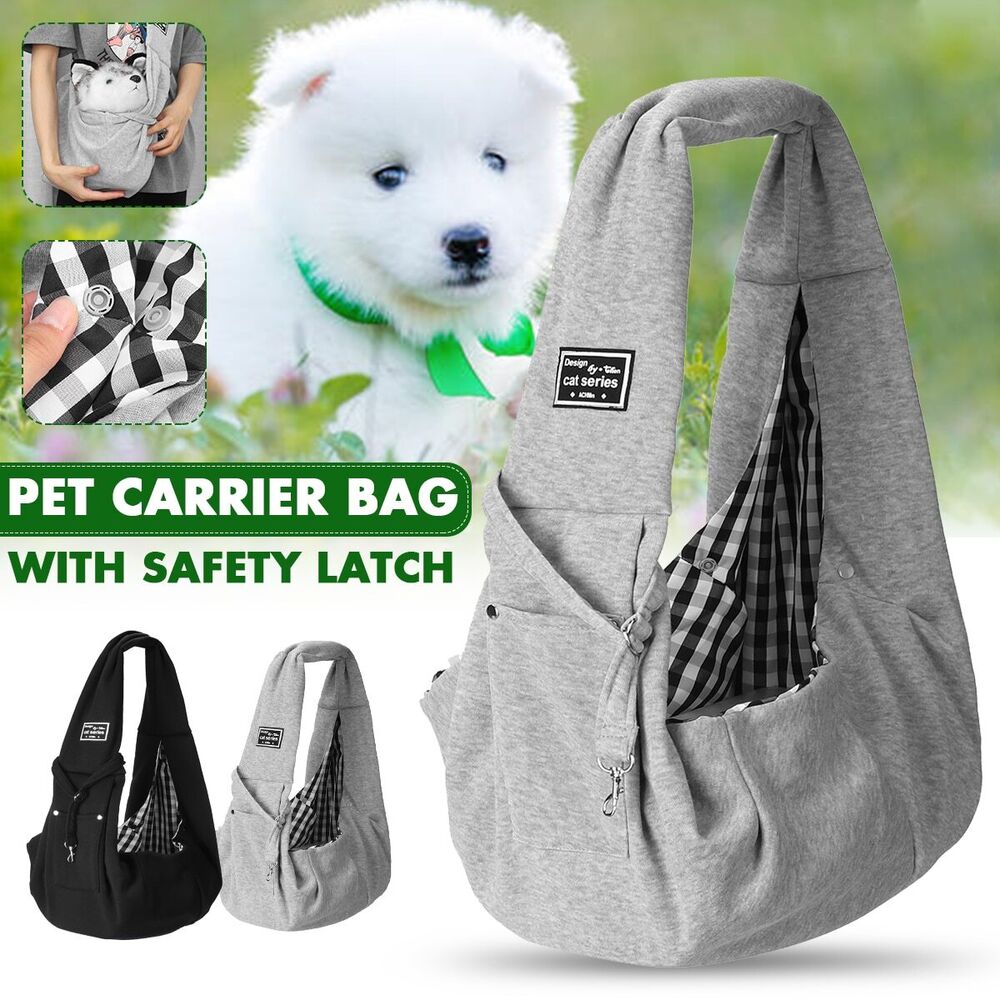 Pet Carrier Bag Cats Puppy Outdoor Travel Dog Shoulder Bag Cotton Sling Handbag