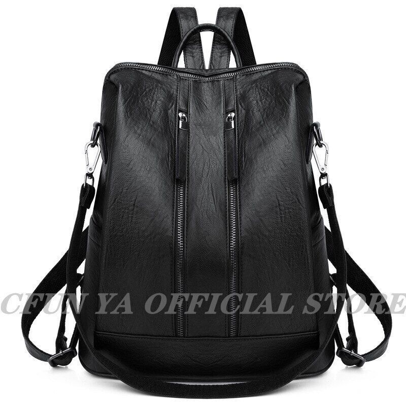 Women Backpack PU Bag Bucket Lady Shoulder Packs Backpacks Travel Rucksack