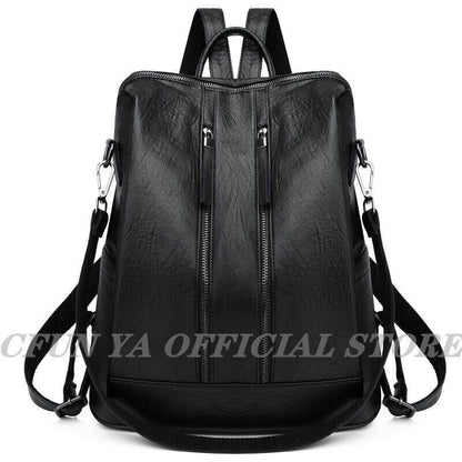 Women Backpack PU Bag Bucket Lady Shoulder Packs Backpacks Travel Rucksack