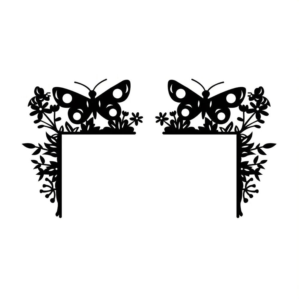 Metal Butterfly Decorative Wall Stickers Door Corner Decorations Door Frame