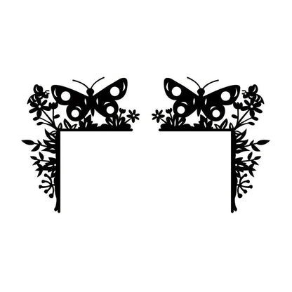 Metal Butterfly Decorative Wall Stickers Door Corner Decorations Door Frame