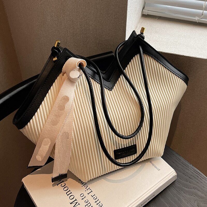 Shoulder Bag Women's Travel Bag Black White Handbag School Bag