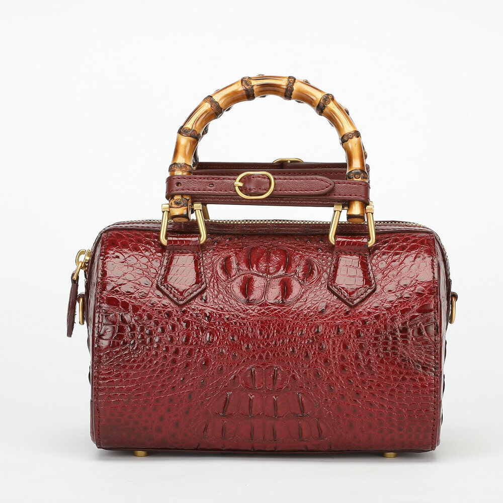 Real Alligator Crocodile Skin Pillow Bag, New Desinger Women's Sling Shouler Bag