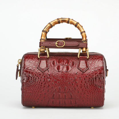 Real Alligator Crocodile Skin Pillow Bag, New Desinger Women's Sling Shouler Bag