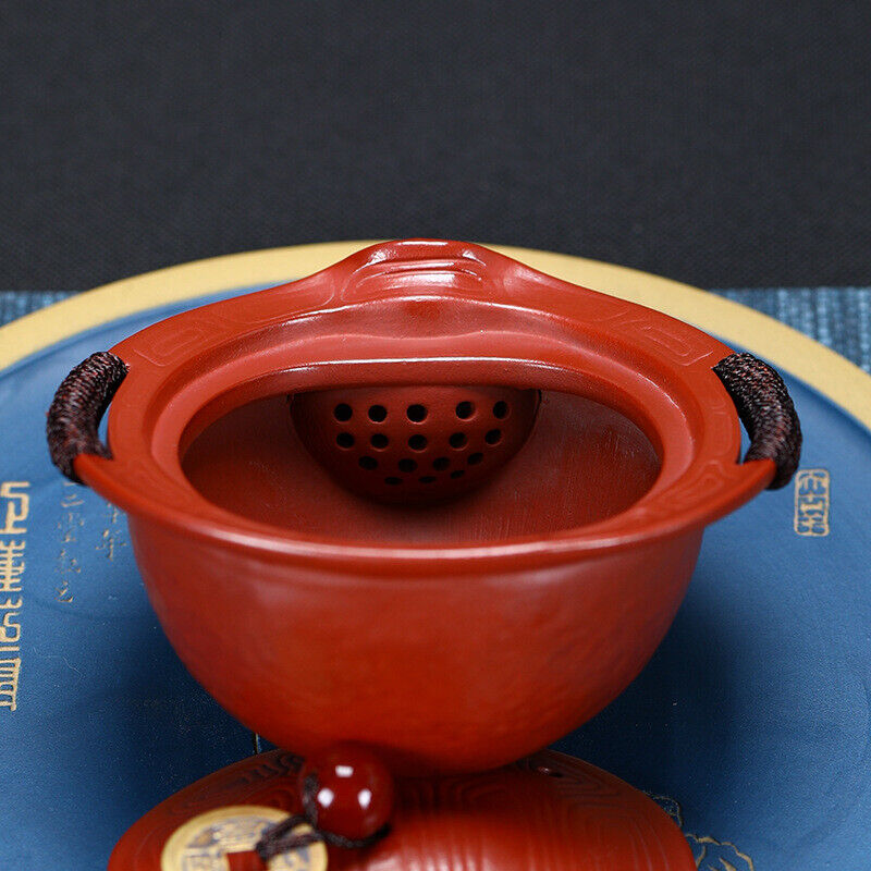 Handmade Tea Pot Turtle Design Real Yixing Zisha Clay Pot Ball Shaped Infuser