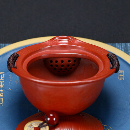 Handmade Tea Pot Turtle Design Real Yixing Zisha Clay Pot Ball Shaped Infuser