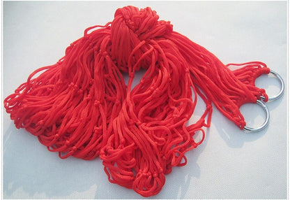 Camping Hammock Nylon Mesh Rope Strap Belt Comfortable Hanging Outdoor Furniture