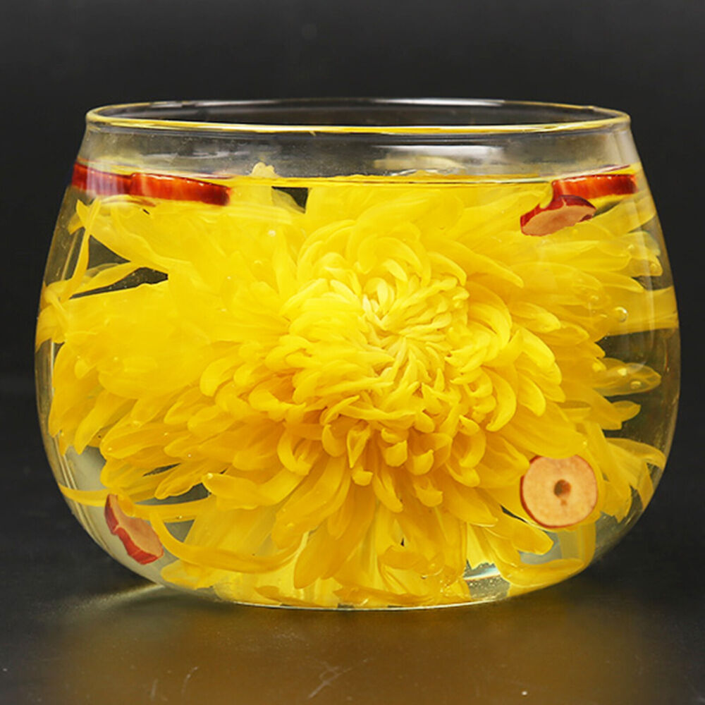 100 Flowers Healthy Herbal Tea Jin Si Huang Ju Organic Golden Chrysanthemum Tea
