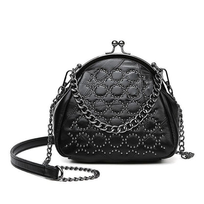 Shell Solid Color Shoulder Bags Luxury Synthetic Leather Crossbody Purse Cotton