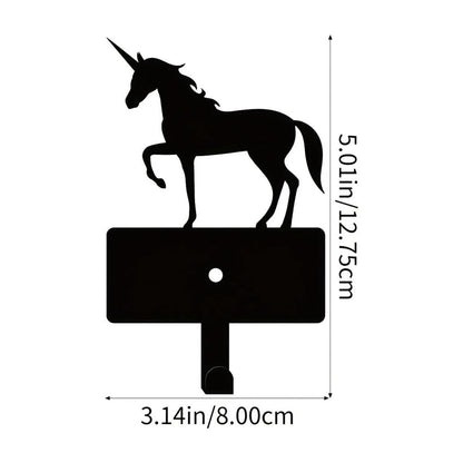 Metal Christmas Unicorn Hook, Key Belt Hanging Hook, Wall Decoration Hook