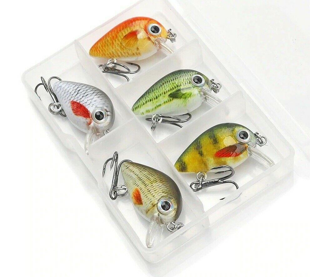 5Pcs/Lot 1.8g 3cm Mini Wobblers/Crankbait Fishing Lures Set Artificial Hard Bait