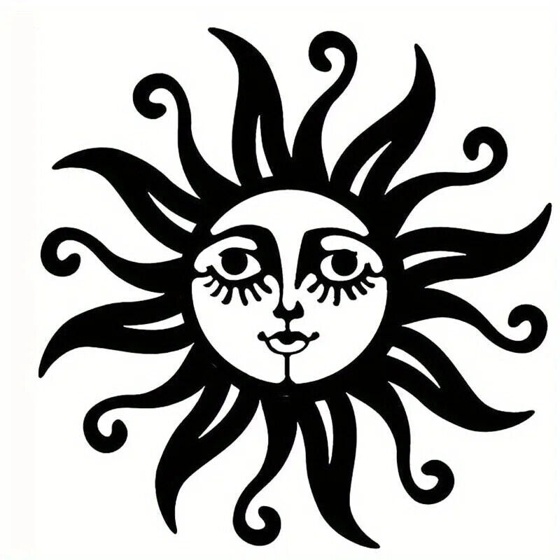 Elegant Sun Face Wall Art - Add a Touch Home Decor Hanging Wall Art