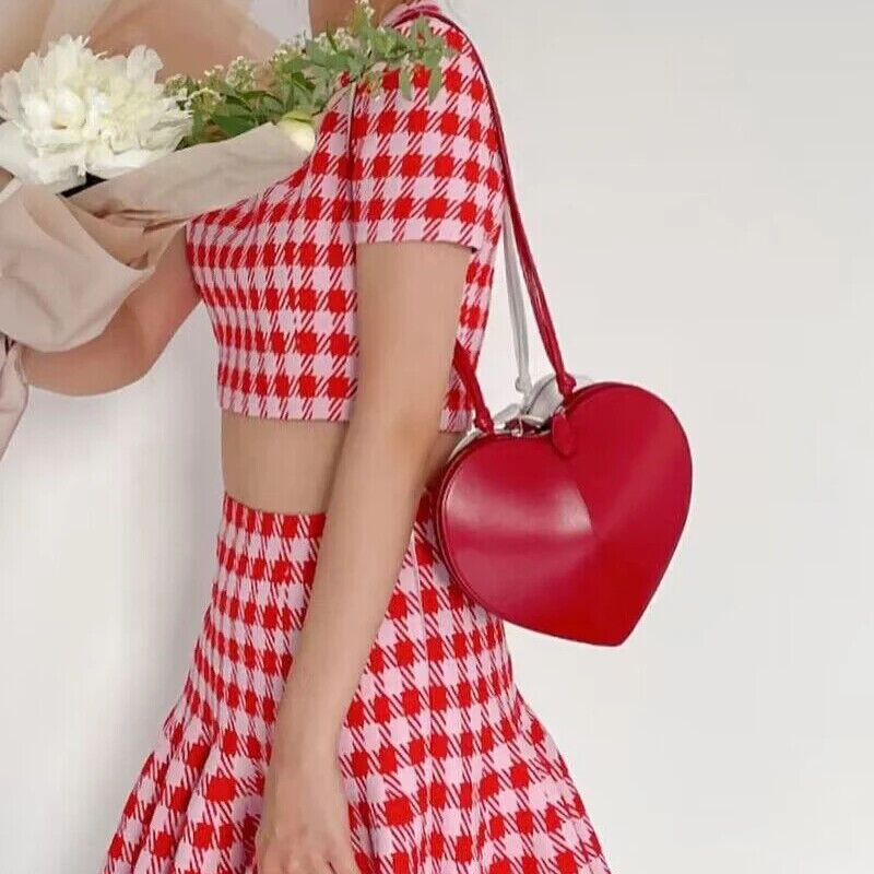 Heart Shape HandbagsWomen Purse Lady Small Shoulder Crossbody Bags