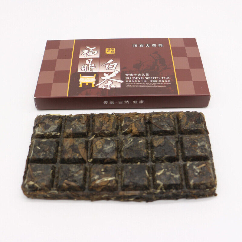 NaturalFuding White Tea Brick Health Dry Tea Traditional Craft Tea 3.5oz